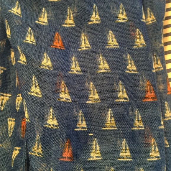 NWT Merona Sailboat Scarf - Picture 2 of 3